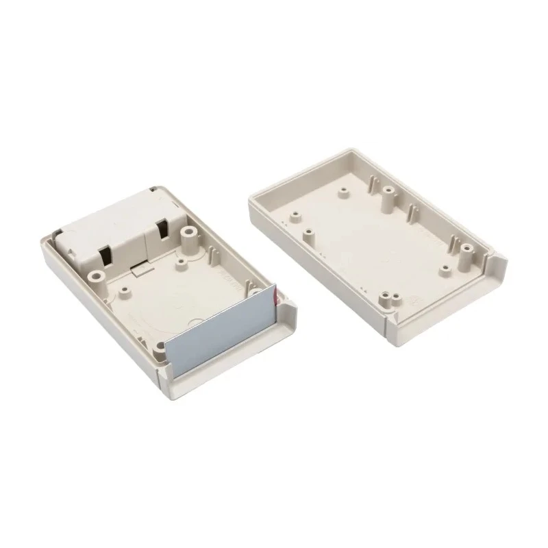 OKW Shell-Type Case Series White ABS Handheld Enclosure Integral Battery Compartment IP65 114 mm x 33 mm x 72 mm IP65
