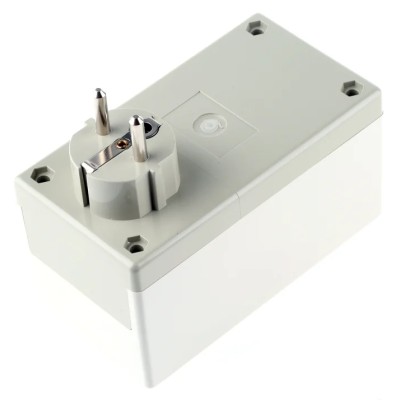 OKW White ABS Plug Case IP40 with External Dimensions 65 mm x 120 mm x 65 mm IP40