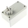 OKW White ABS Plug Case IP40 with External Dimensions 65 mm x 120 mm x 65 mm IP40