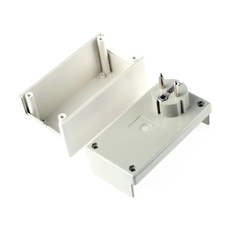 OKW White ABS Plug Case IP40 with External Dimensions 65 mm x 120 mm x 65 mm IP40