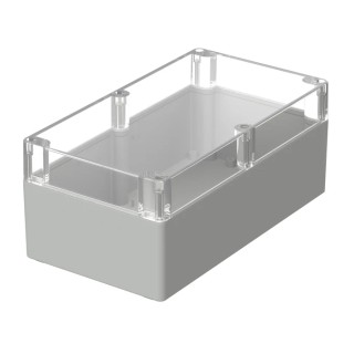 Bopla Euromas Series Light Grey Crystal Clear Lid Polycarbonate General Purpose Enclosure IP65 149.5 mm x 360 mm x 02255100