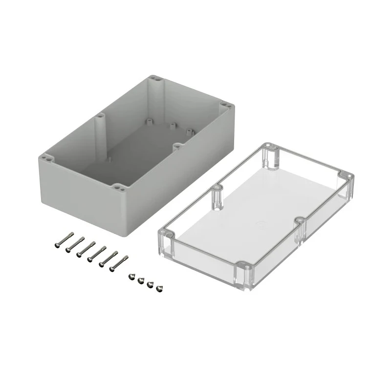 Bopla Euromas Series Light Grey Crystal Clear Lid Polycarbonate General Purpose Enclosure IP65 149.5 mm x 360 mm x 02255100
