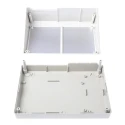 OKW DeskCase 190 Series White ABS Desktop Enclosure Sloped Front 220mm x 156mm x 100mm A9082065+A9180001