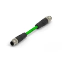 TE Connectivity Cat5e Shielded Polyurethane Jacketed Ethernet Cable, 5 m, Green TAD14745101-020