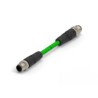 TE Connectivity TAD14747101-002 Cat5e Ethernet Cable 4 Core, Green, 1 m, Shielded Screened, 250V TAD14747101-002