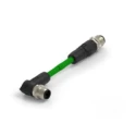 TE Connectivity Cat5e Shielded Screened Ethernet Cable 4 Core Green Polyurethane Jacket 2 m TAD14845101-020