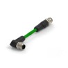 TE Connectivity Cat5e Shielded Screened Ethernet Cable 4 Core Green Polyurethane Jacket 2 m TAD14845101-020