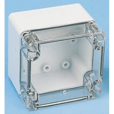 Fibox Euronorm II Series Grey Lid Polycarbonate Enclosure IP66 IP67 IK08 65mm x 82.2mm x 80.2mm PC 080807 ENCLOSURE