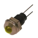 Bulgin Yellow LED Panel Mount Indicator 6.1 mm Mount Hole, Lead Wire Termination, IP67, 2V DX1118/YL