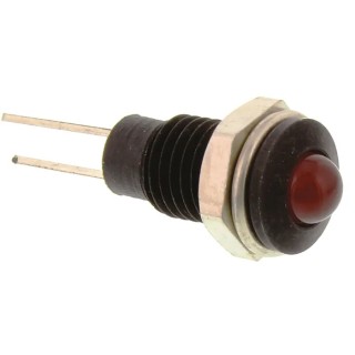 Bulgin Red Panel Mount Indicator 2V 30mA Lead Wire Termination IP67 Prominent Bezel DX1119/RD