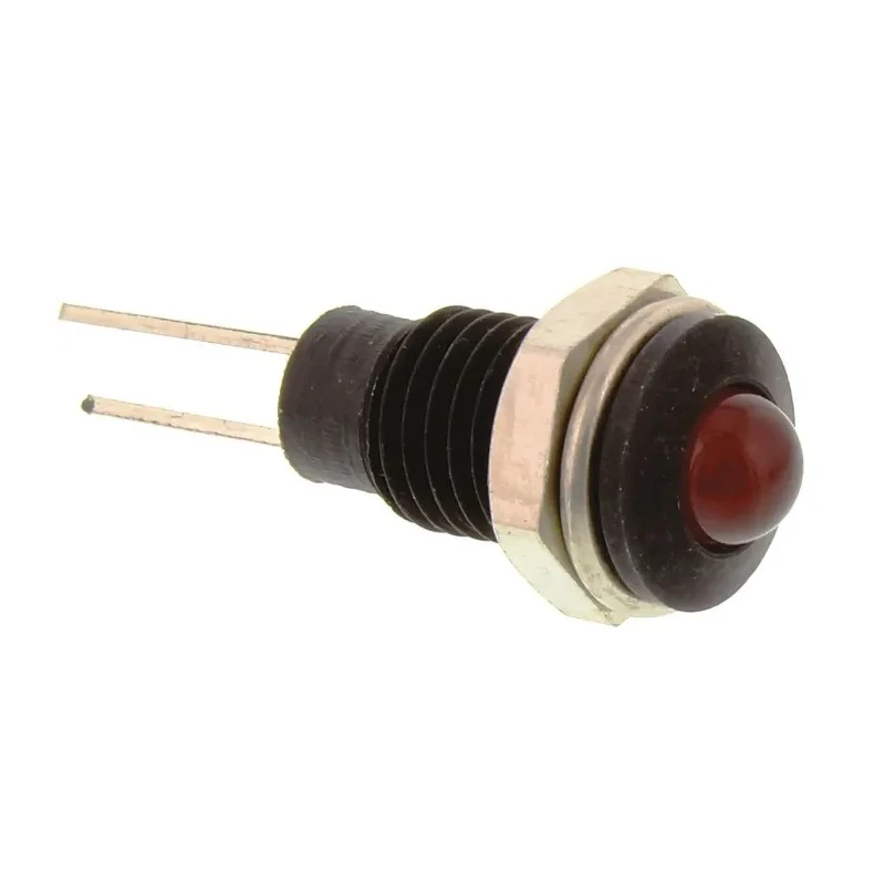 Bulgin Red Panel Mount Indicator 2V 30mA Lead Wire Termination IP67 Prominent Bezel DX1119/RD