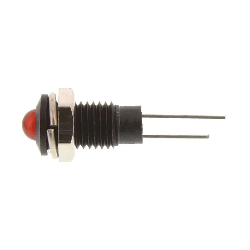 Bulgin Red Panel Mount Indicator 2V 30mA Lead Wire Termination IP67 Prominent Bezel DX1119/RD