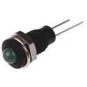 Bulgin Green LED Panel Mount Indicator 6.1 mm Mount Hole IP67 Lead Wire Termination 2.1V DC DX1119/GN