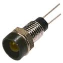 Bulgin Yellow LED Panel Mount Indicator, 6.1 mm Mount Hole, Lead Wire Termination, IP67, 2V DX1117/YL
