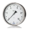 WIKA 63 mm Threaded Back Entry Pressure Gauge G 1/4, 1 bar, Aluminium Case 9570645