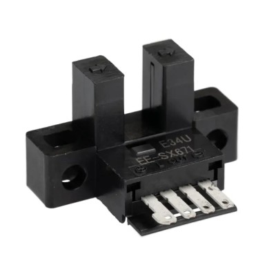 Omron Through Beam Photoelectric Sensor Fork Style 5 mm Detection Range NPN Output IP50 EE-SX671