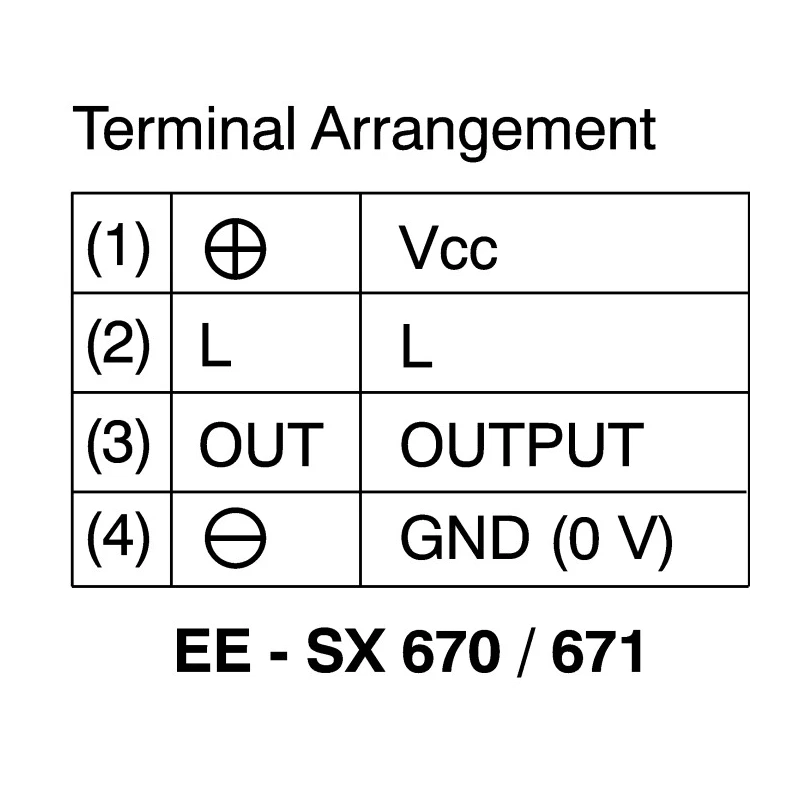 Omron Through Beam Photoelectric Sensor Fork Style 5 mm Detection Range NPN Output IP50 EE-SX671
