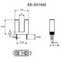 Omron Through Hole Slotted Optical Switch Phototransistor Output EE-SX1070