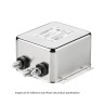 Schaffner Chassis Mount EMI Filter Fast-On 1 Phase 1A 250V AC/DC 0-400 Hz FN2010