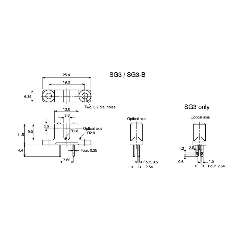 Omron Through Hole Slotted Optical Switch Phototransistor Output 85°C Max Temp EE-SG3