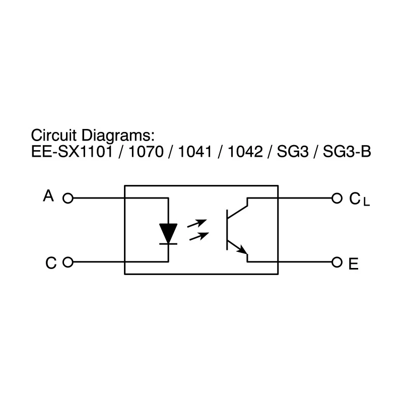 Omron Through Hole Slotted Optical Switch Phototransistor Output 85°C Max Temp EE-SG3