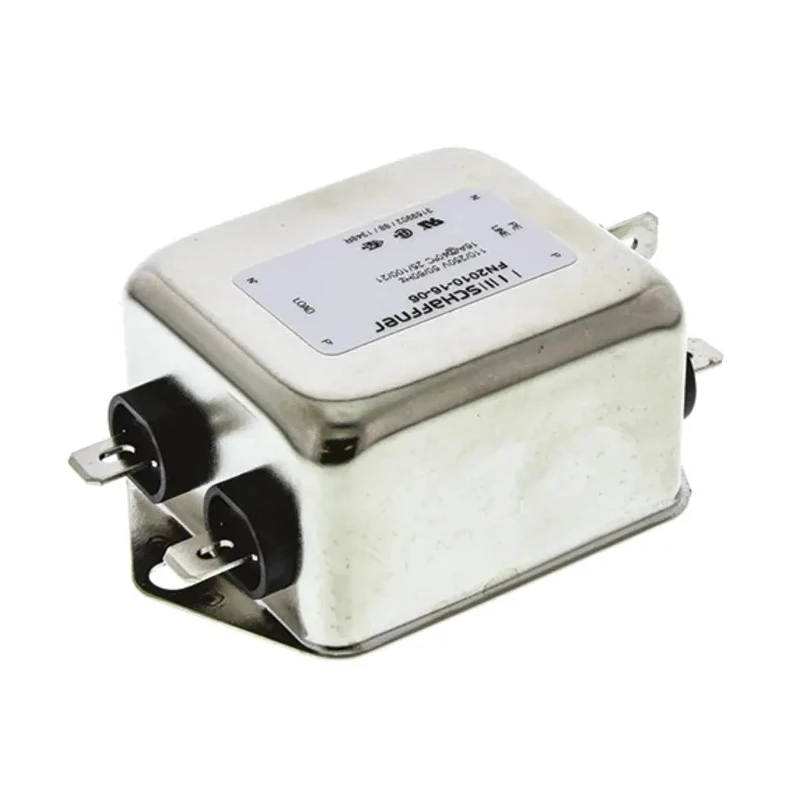 Schaffner Chassis Mount EMI Filter 16 A 250V AC/DC, 0 Hz to 400 Hz, Fast-On Termination, 1 Phase FN2010