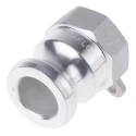 RS PRO Aluminium Cam and Groove Hose Connector 25.4 mm ID 1In BSP Male to Female, 17 Bar 362-6649