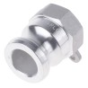 RS PRO Aluminium Cam and Groove Hose Connector 25.4 mm ID 1In BSP Male to Female, 17 Bar 362-6649