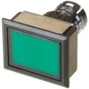 EAO 61 Series Green Momentary Illuminated Flush and Raised Push Button Head, Square Shape, IP65 61-1100.0,61-9681.5,61-9931.0