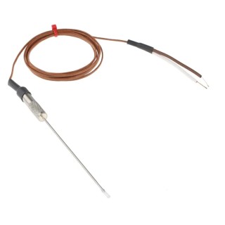 RS PRO Type T Hypodermic Thermocouple Stainless Steel Probe 100 mm Length 1.6 mm Diameter 250°C Max 219-4674