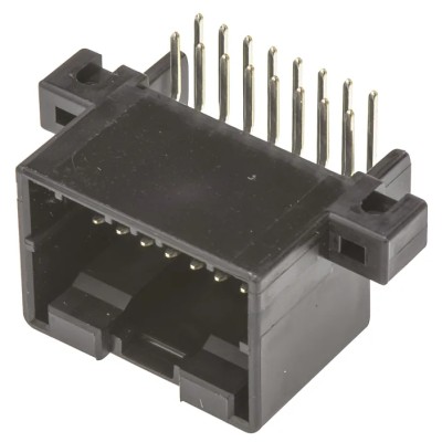 TE Connectivity MULTILOCK 040 Female Connector Housing 2.5 mm Pitch 16 Way 2 Row Right Angle 174053-2