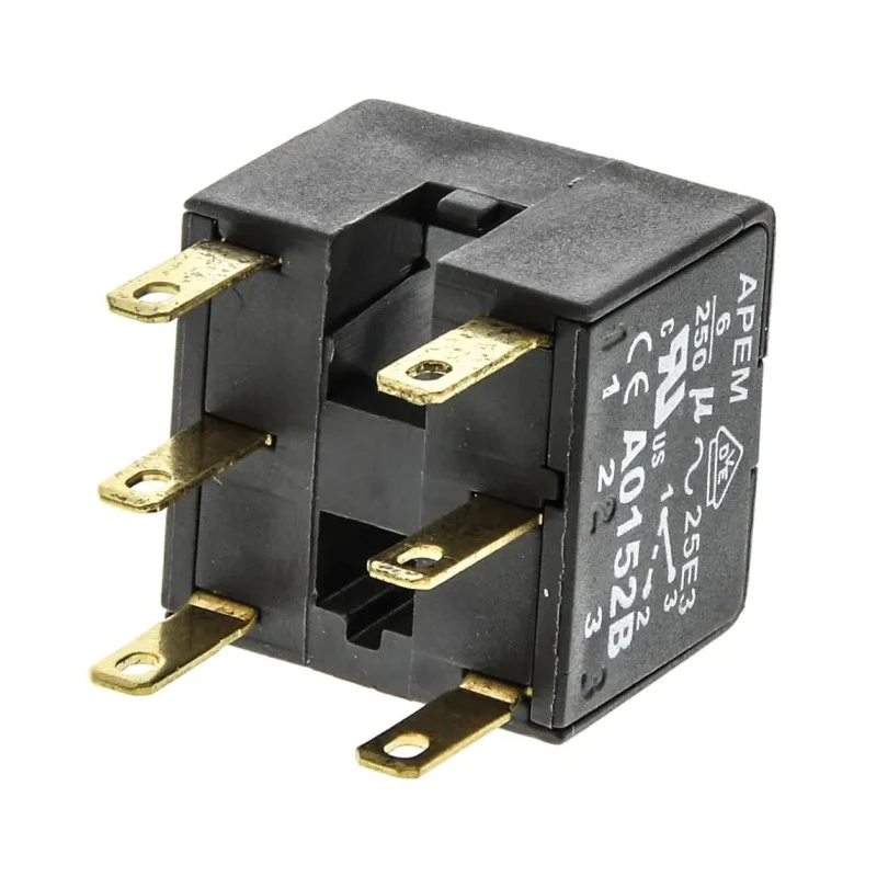 APEM Push Button Contact Block, A01 Series, 2 CO, 250V, Solder Lug/Quick Connect Terminals A0152B