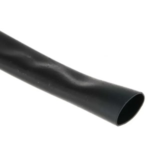 RS PRO Heat Shrink Tubing Black 9.5 mm Sleeve Diameter 10 m Length 2:1 Shrink Ratio DR-25-3/8-0-10