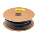 RS PRO Heat Shrink Tubing Black 9.5 mm Sleeve Diameter 10 m Length 2:1 Shrink Ratio DR-25-3/8-0-10