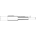 RS PRO Heat Shrink Tubing Black 9.5 mm Sleeve Diameter 10 m Length 2:1 Shrink Ratio DR-25-3/8-0-10