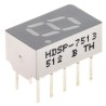 Broadcom 1 Digit 7 Segment Red LED Display Cathode, 7.6 mm Character Height HDSP-7513