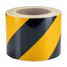 RS PRO Yellow Black Reflective Tape 100mm Width x 25m Length, Aluminium Foil Backing, High Grade Solvent Acrylic 219-7881
