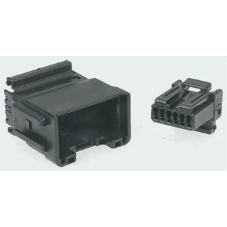 TE Connectivity MULTILOCK 040 Male Connector Housing 2.54 mm Pitch 6 Way 1 Row Straight 345178-2