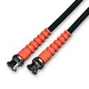 Van Damme BNC Series OFC Coaxial Cable 1 m, 6 mm Diameter, 75 Ω, Black, Polytetrafluoroethylene Jacket 110062000