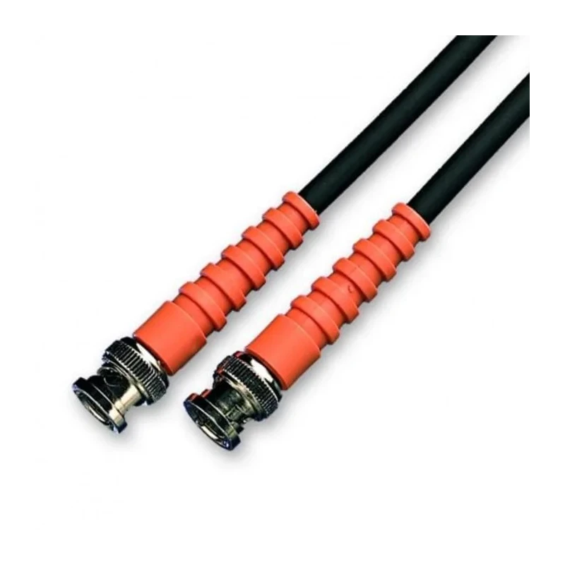 Van Damme BNC Series OFC Coaxial Cable 1 m, 6 mm Diameter, 75 Ω, Black, Polytetrafluoroethylene Jacket 110062000