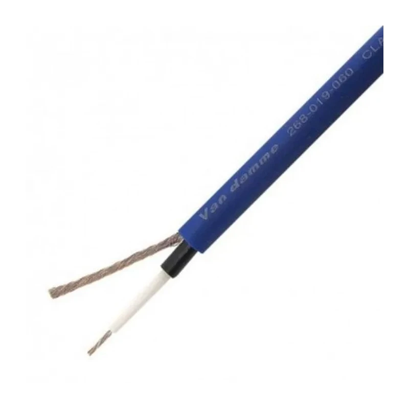 Van Damme 2 Core Multicore Microphone Cable 0.22 mm² CSA Screened, 4.5 mm OD, 100 m Length 268019060100
