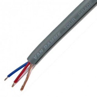 Van Damme VAN DAMME TOUR GRADE CLASSIC XKE Series 3 Core 0.22 mm² CSA Screened Audio Cable 6.35 mm OD 100 m Grey 268024080100