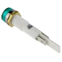 Arcolectric (Bulgin) Ltd 0277 Series Green Panel Mount Indicator 24V 22mA Solder Tab Termination IP67 C027700FAH