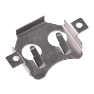 Keystone Battery Contact Top Spring Arm Compatible with CR1216, CR1220 12mm Diameter 1 Cell Phosphor Bronze Body 3000