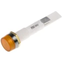 Arcolectric (Bulgin) Ltd 0277 Series Orange Panel Mount Indicator, 24V Voltage, 22mA Current, Solder Tab C027700FAI