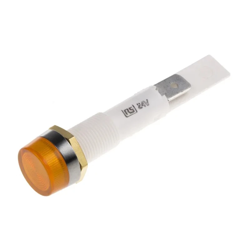 Arcolectric (Bulgin) Ltd 0277 Series Orange Panel Mount Indicator, 24V Voltage, 22mA Current, Solder Tab C027700FAI