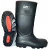 Pollyboot Black Steel Toe Capped Unisex Safety Boots Size UK 9 EU 43 Slip Resistant 202-43