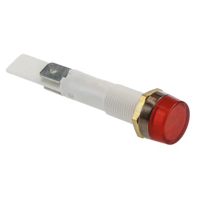 Arcolectric (Bulgin) Ltd 0277 Series Red Panel Mount Indicator, 12V, 37mA, Solder Tab Termination, IP67 C027700FAJ