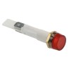 Arcolectric (Bulgin) Ltd 0277 Series Red Panel Mount Indicator, 12V, 37mA, Solder Tab Termination, IP67 C027700FAJ