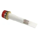 Arcolectric (Bulgin) Ltd 0277 Series Red Panel Mount Indicator, 12V, 37mA, Solder Tab Termination, IP67 C027700FAJ